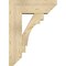 Ekena Millwork Merced Slat Rough Sawn Bracket w/ Offset Brace, Douglas Fir, 8"W x 22"D x 30"H BKT0806X22X30MRC06RDF - alternate 4